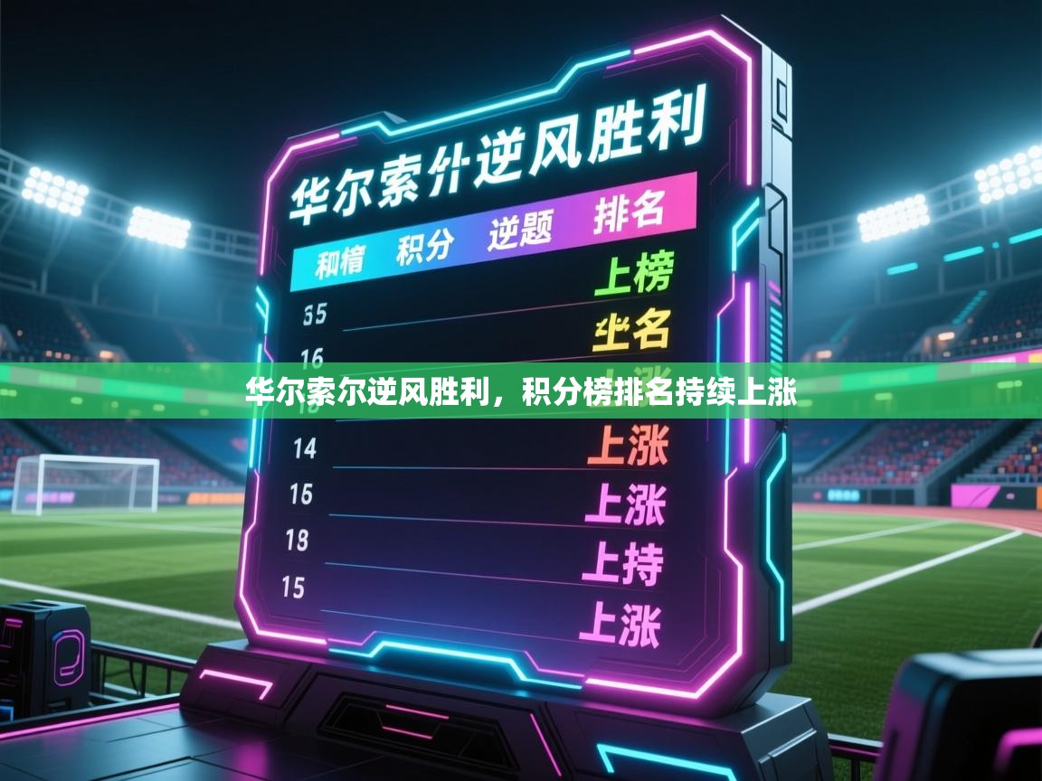 华尔索尔逆风胜利，积分榜排名持续上涨  第1张