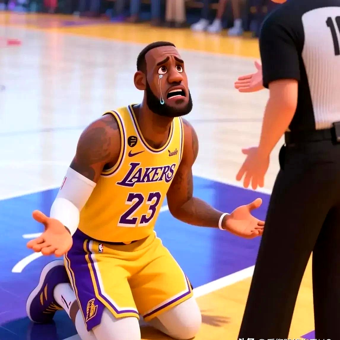 湖人逆转骑士，詹姆斯神操作砍下27分